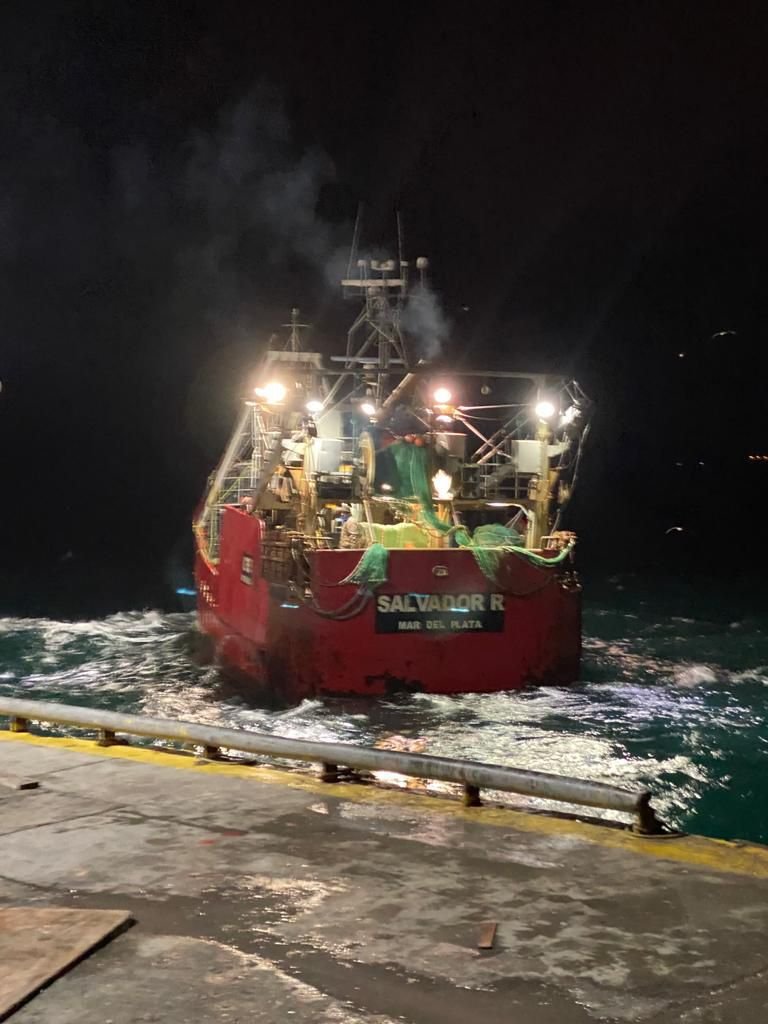 Buque pesquero Salvador R, vista 5 octubre 2025